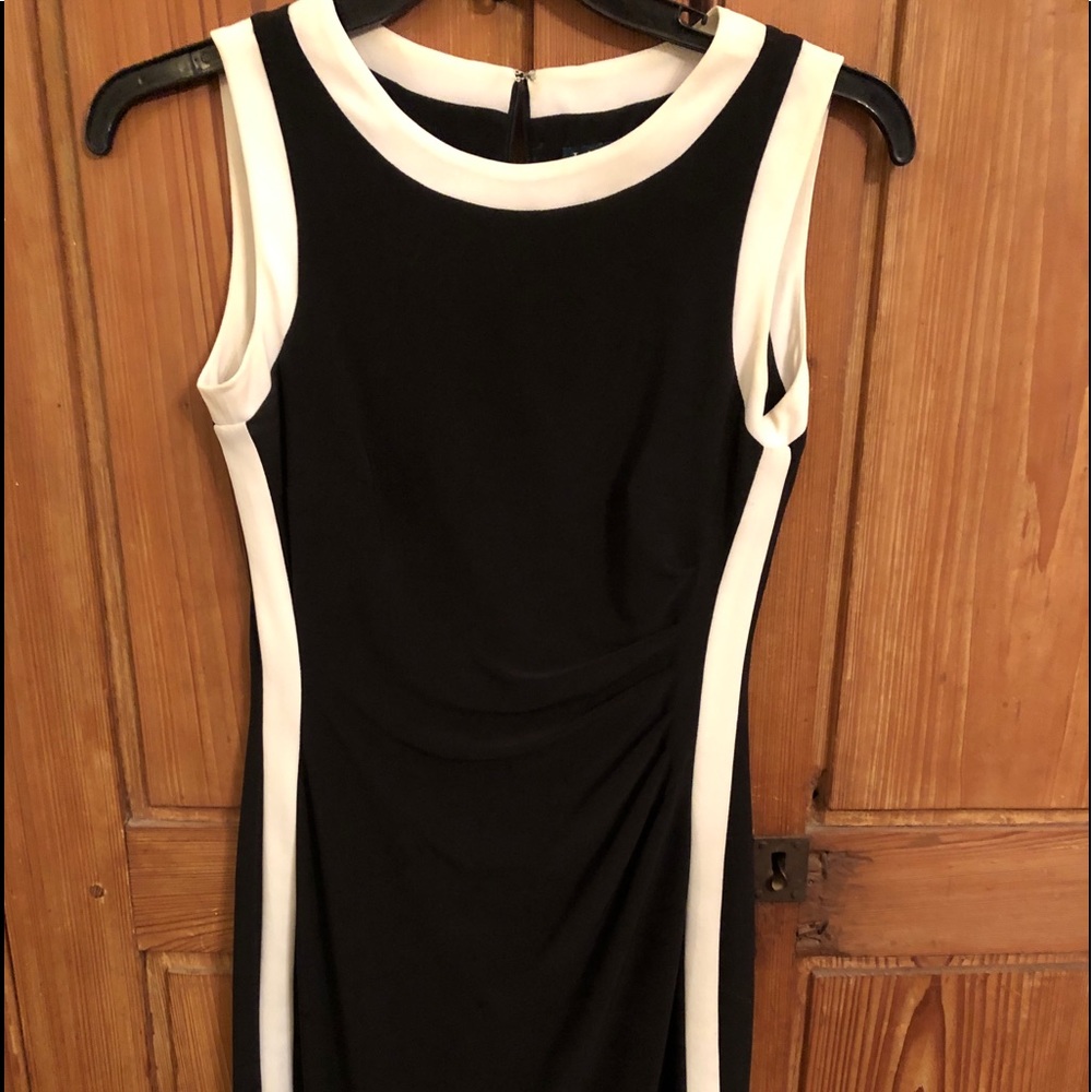 Ralph Lauren dress. Super stretchy. Very classic.